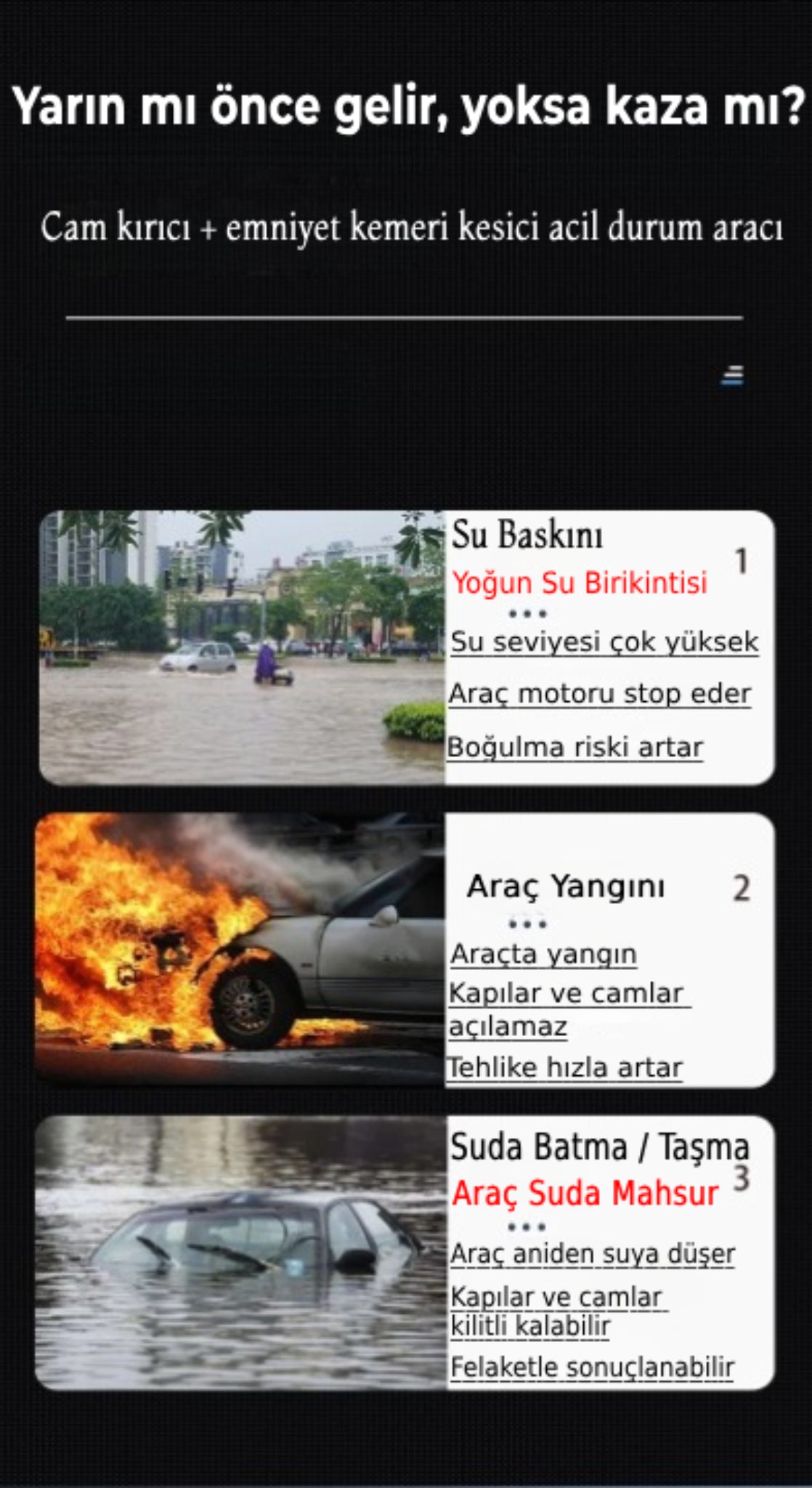 Emniyet Kaçış Anahtarlığı